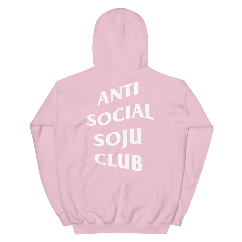 Anti Social Soju Club Hoodie (Light Pink)