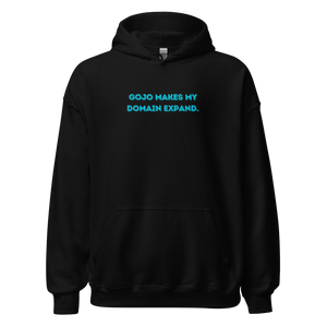gojo makes my domain expand hoodie