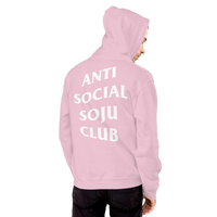 Anti Social Soju Club Hoodie (Light Pink) Exclusive Korean Inspired Streetwear - Join the Club